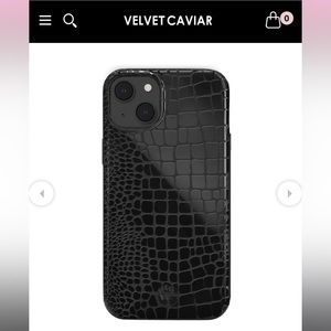 Black Croc IPhone 14 Case